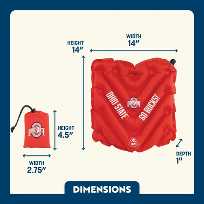 College V Seat™ Inflatable Stadium Cushion - Ohio State Buckeyes - Team Spirit Ready