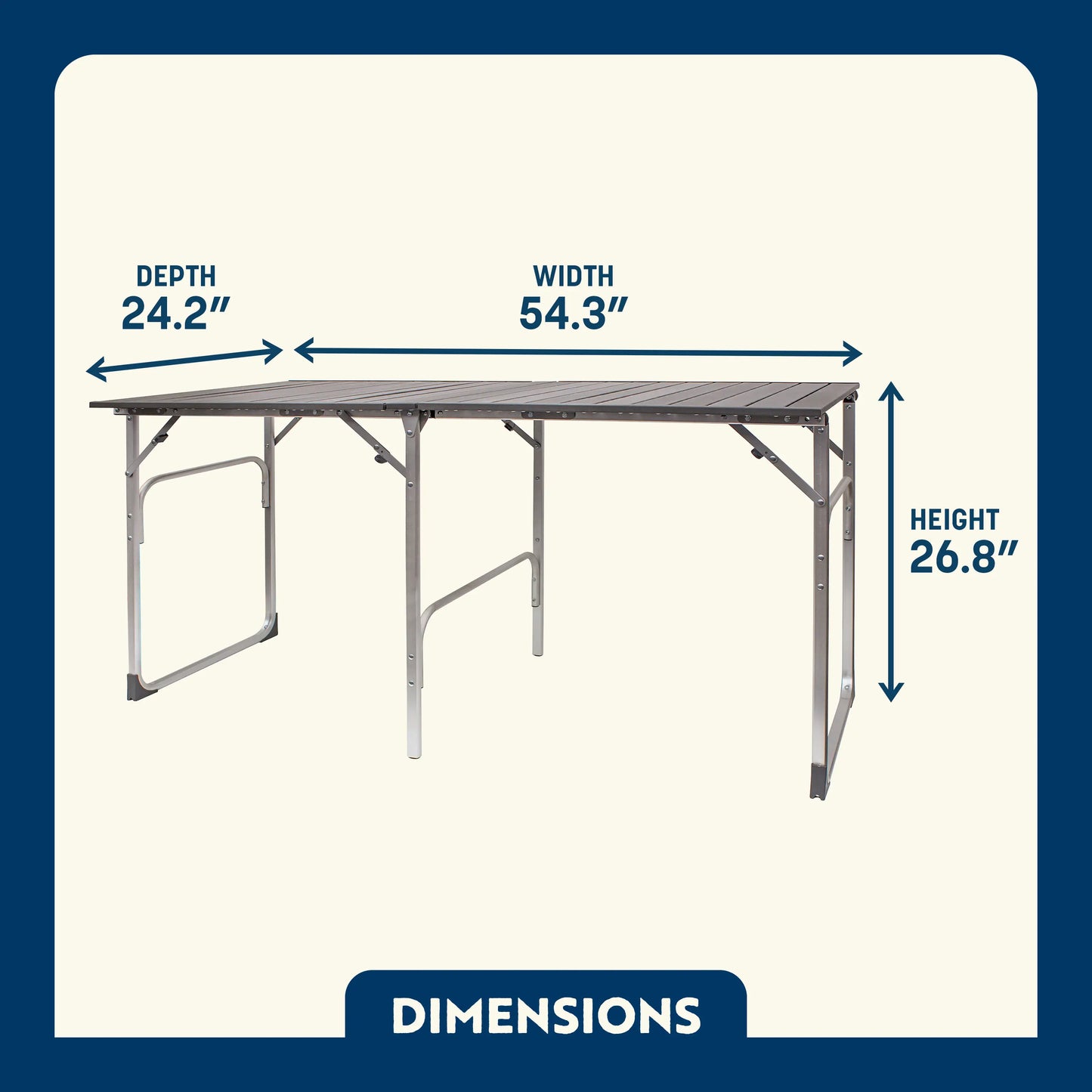 Slim-Fold Table - Modern Choice