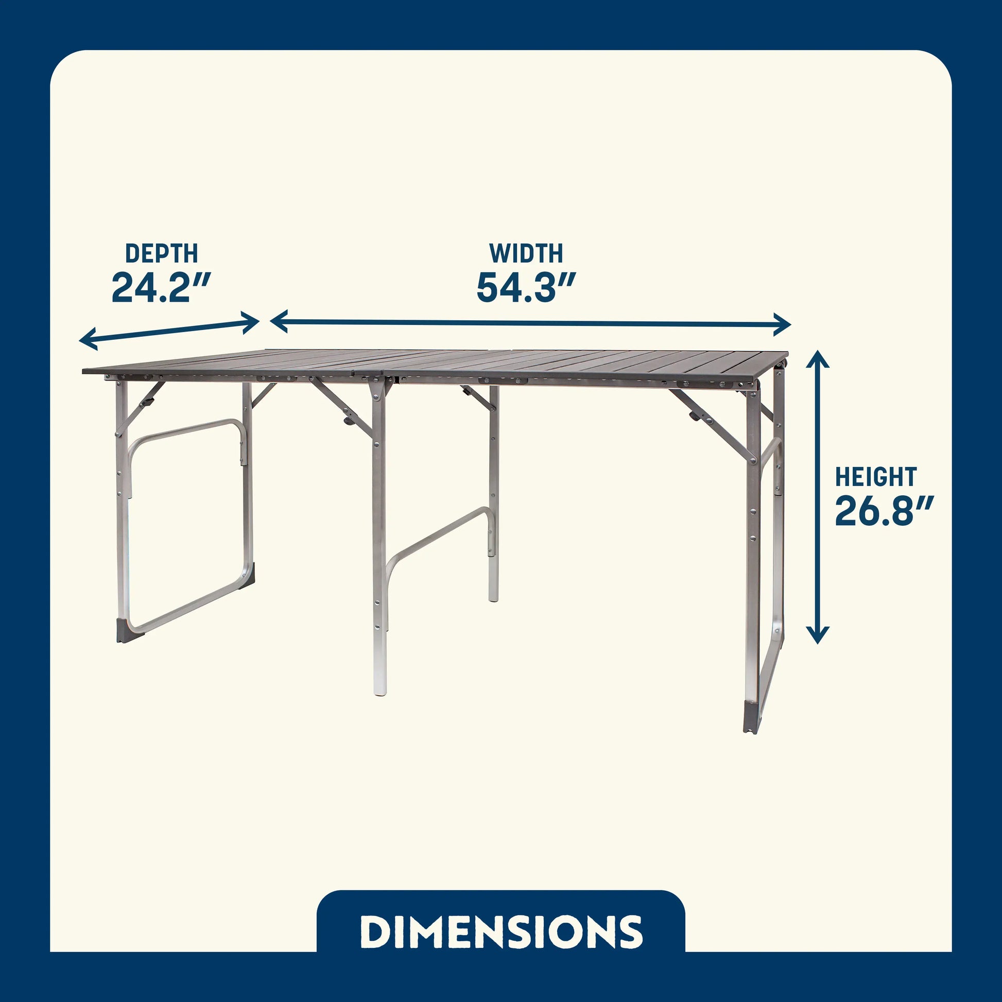 Slim-Fold Table - Modern Choice