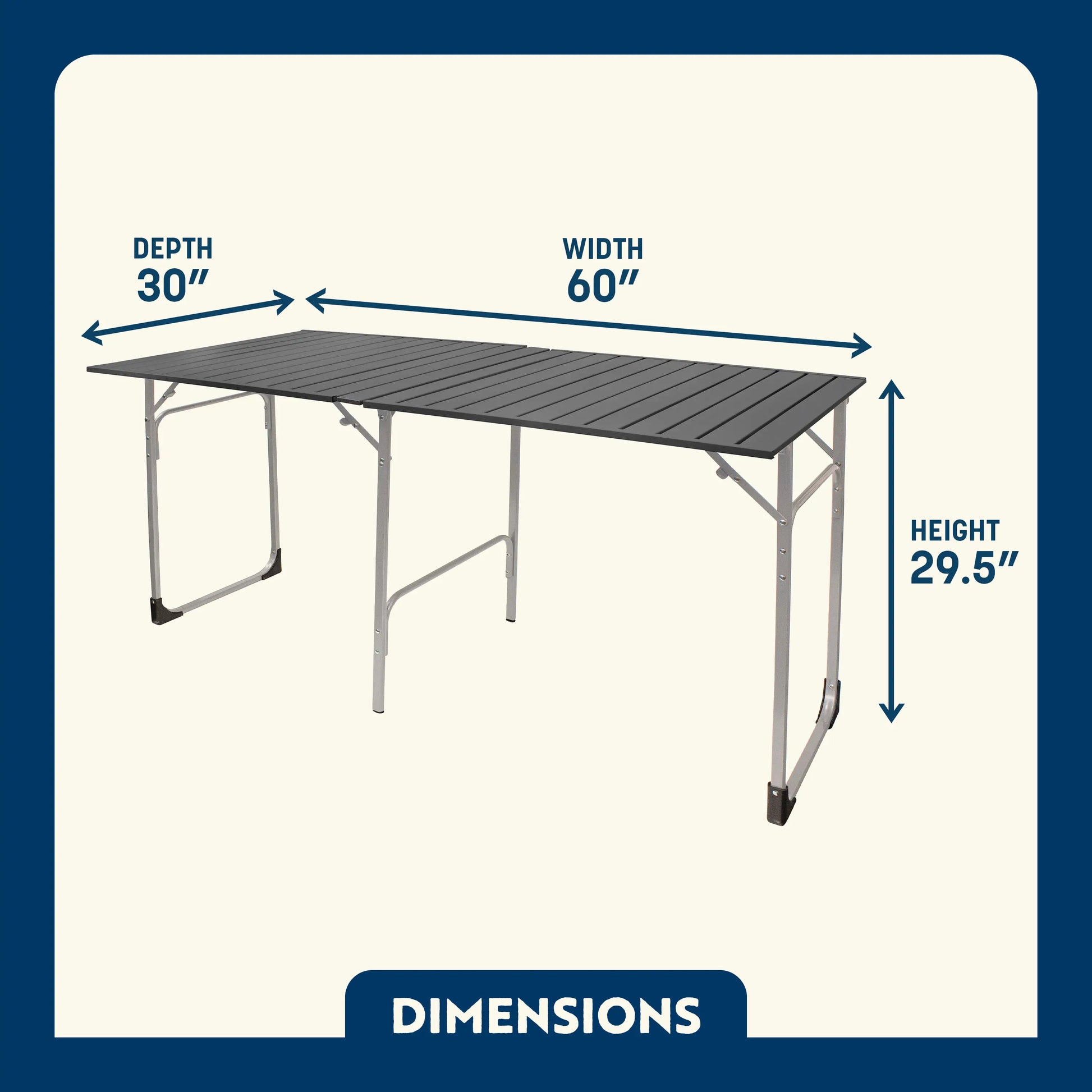 Slim-Fold Table XL™ - Patio Meal Ready