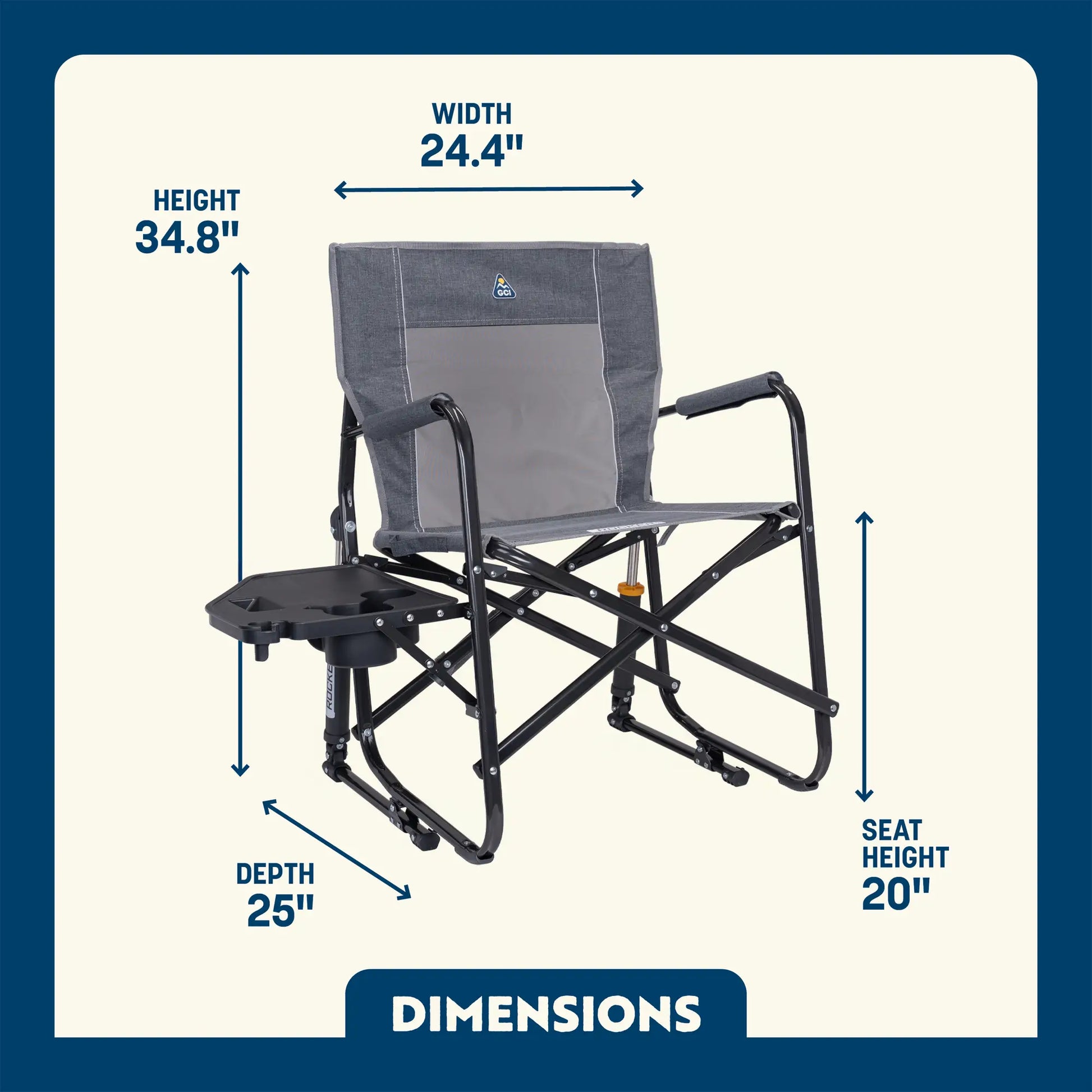 Freestyle Rocker™ with Side Table - Cookout Ready