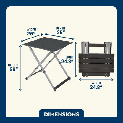 Compact Camp Table 25™ - Weekend Cook Setup