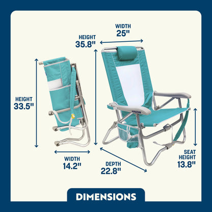 Bi-Fold Beach Chair™ - Sunny Coast Comfort