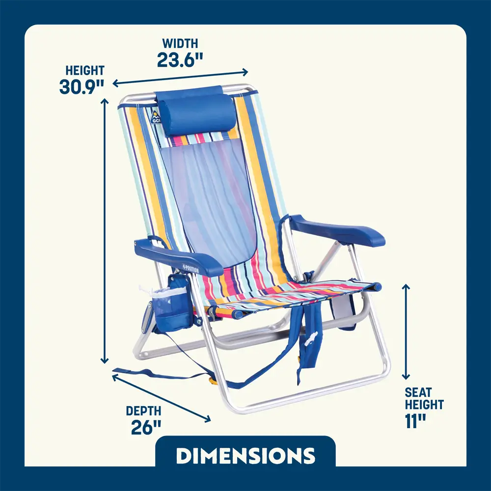 Backpack Beach Chair™ - Coastal Ready