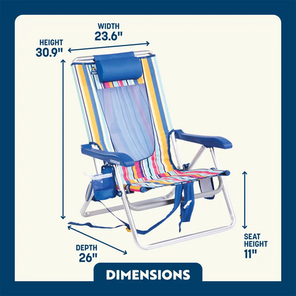 Backpack Beach Chair™ - Coastal Ready