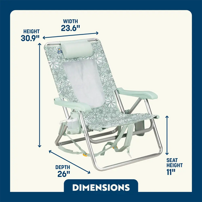 Backpack Beach Chair™ - Coastal Ready