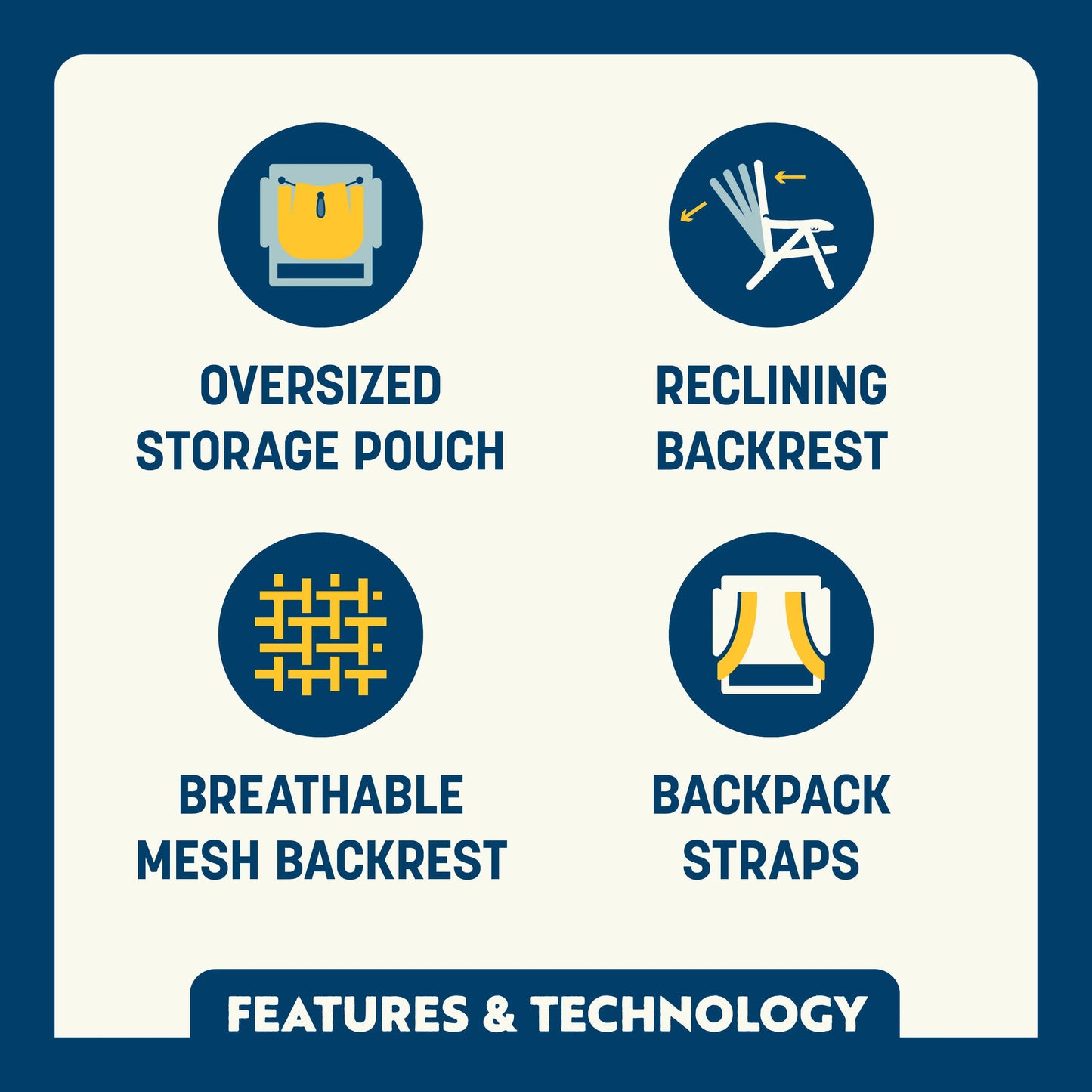 Backpack Beach Chair™ - Coastal Ready