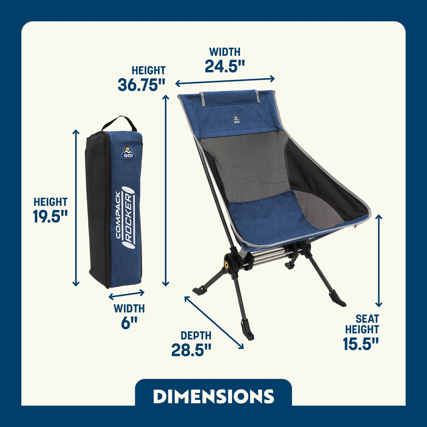 ComPack Rocker™ - Patio Side Ready