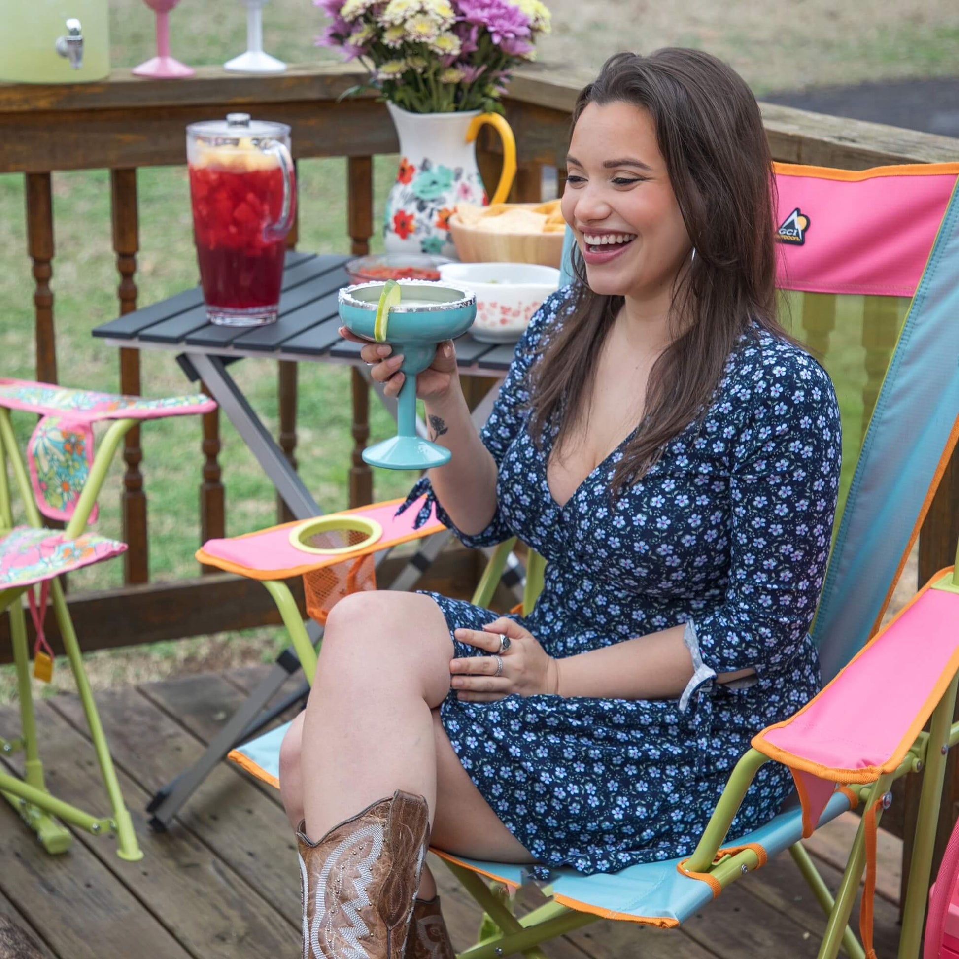 Comfort Pro Rocker - Floral - Travel Comfort
