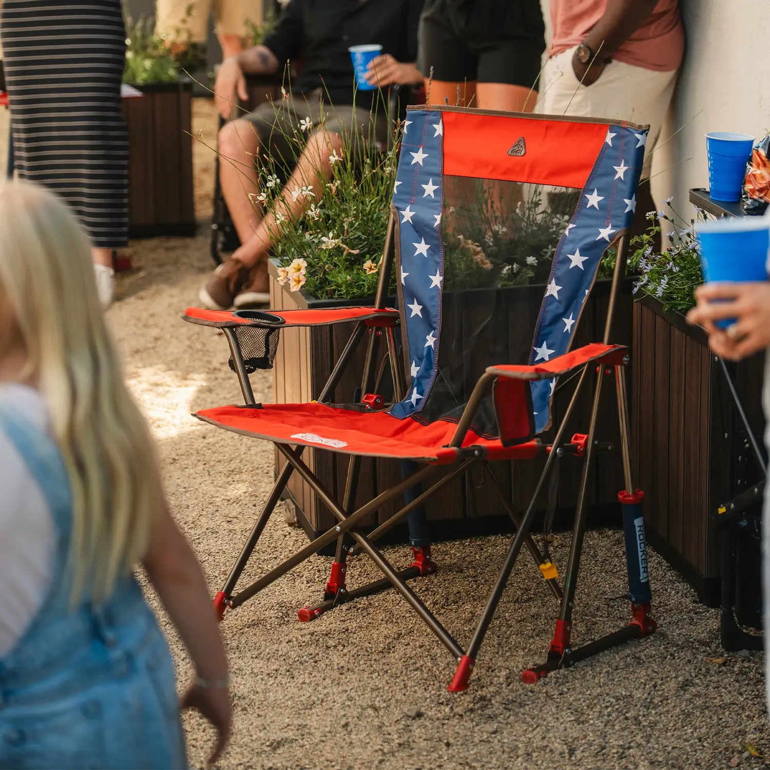 Comfort Pro Rocker™ - USA Anniversary Deluxe - Outdoor Celebration