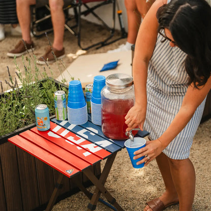 Compact Camp Table 20™ - USA Anniversary Deluxe - Camp Table Ready