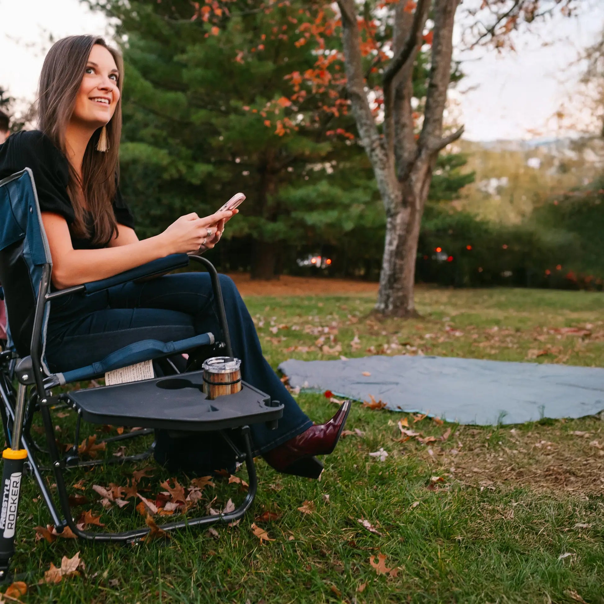 Freestyle Rocker™ with Side Table - Cookout Ready