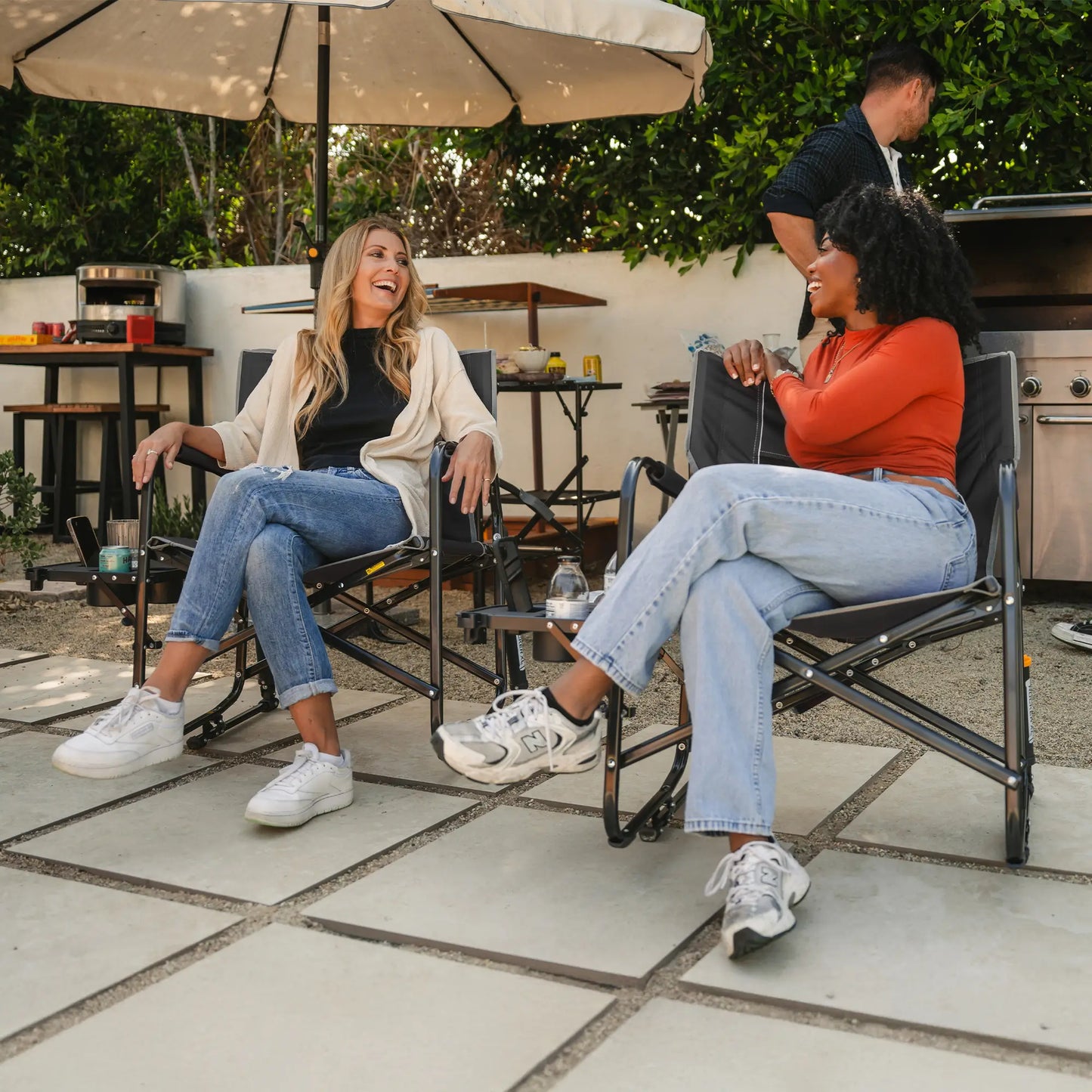 Freestyle Rocker XL™ with Side Table - Travel Camp Setup