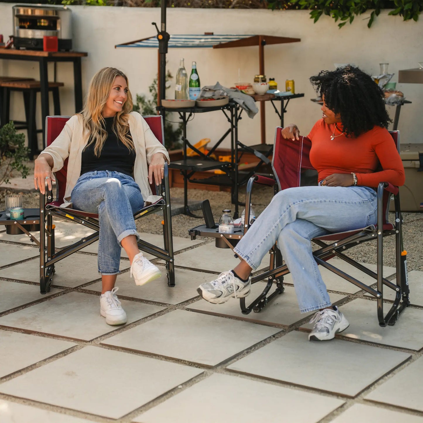Freestyle Rocker XL™ with Side Table - Travel Camp Setup