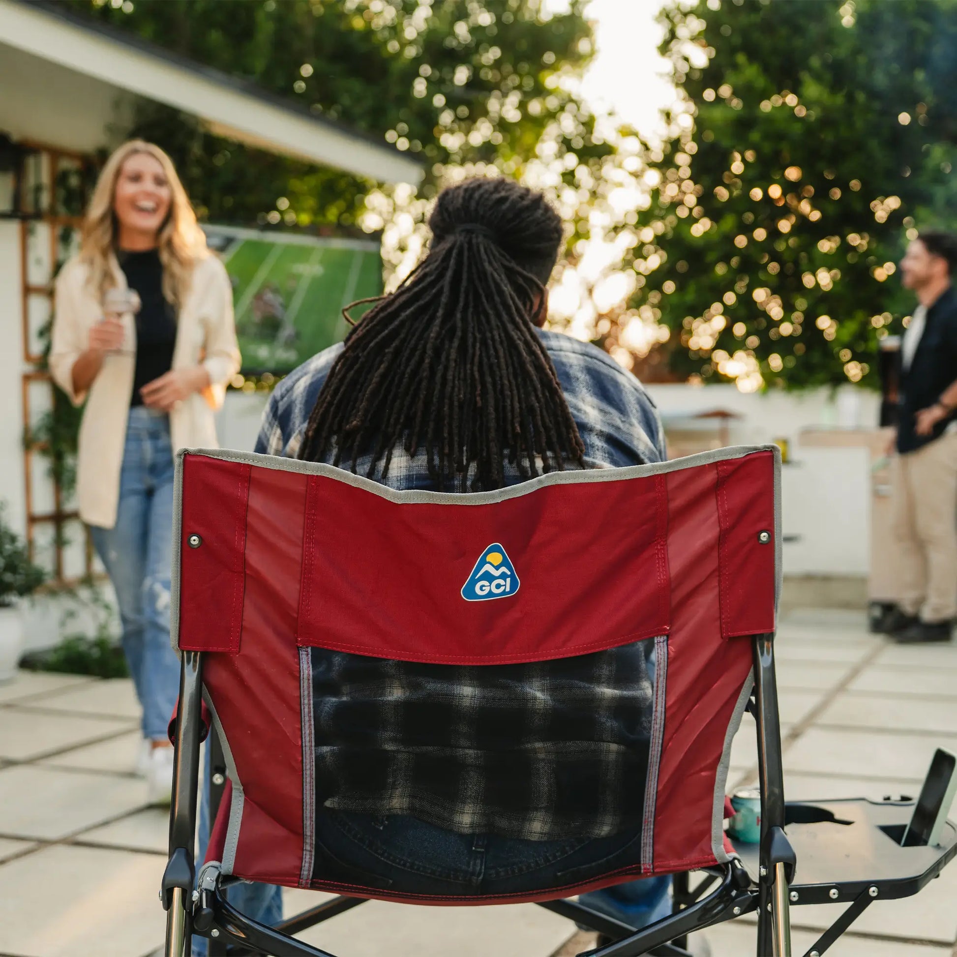 Freestyle Rocker XL™ with Side Table - Travel Camp Setup