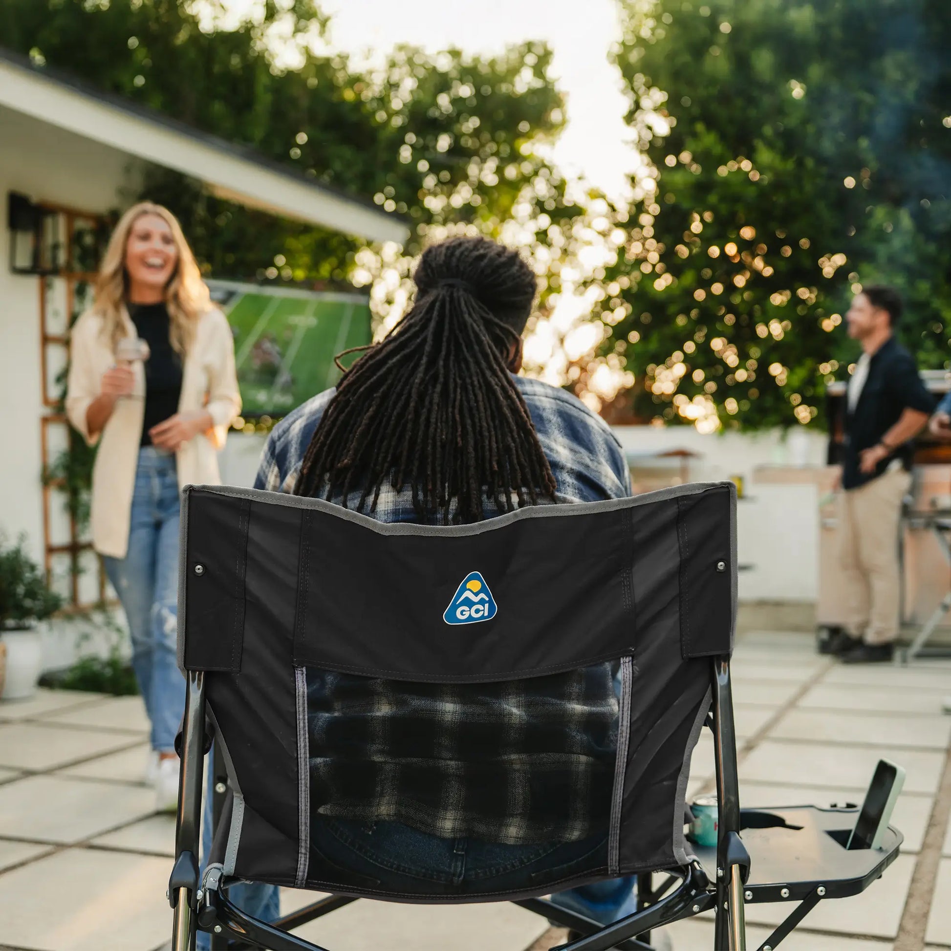 Freestyle Rocker XL™ with Side Table - Travel Camp Setup