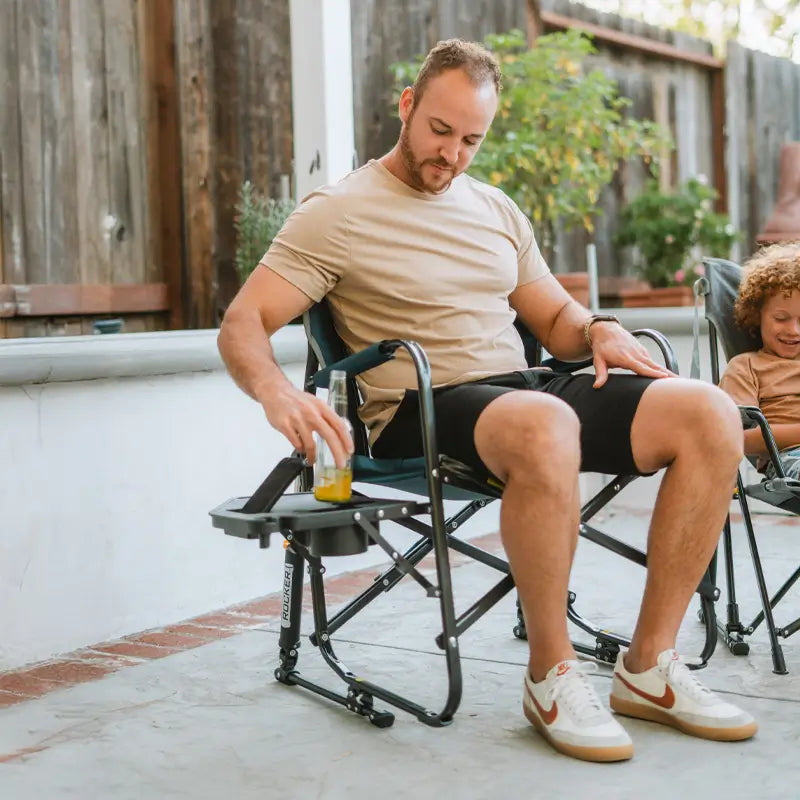 Freestyle Rocker™ with Side Table - Cookout Ready