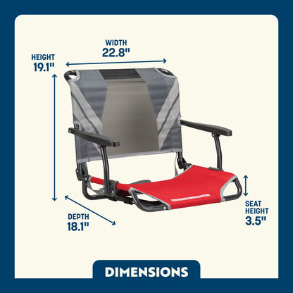 Big Comfort Stadium Chair™ with Armrests - Victory Comfort