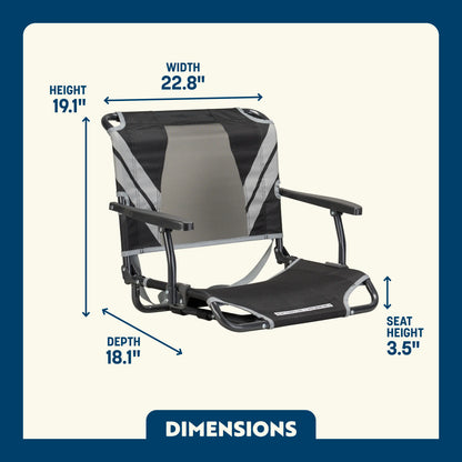 Big Comfort Stadium Chair™ with Armrests - Victory Comfort