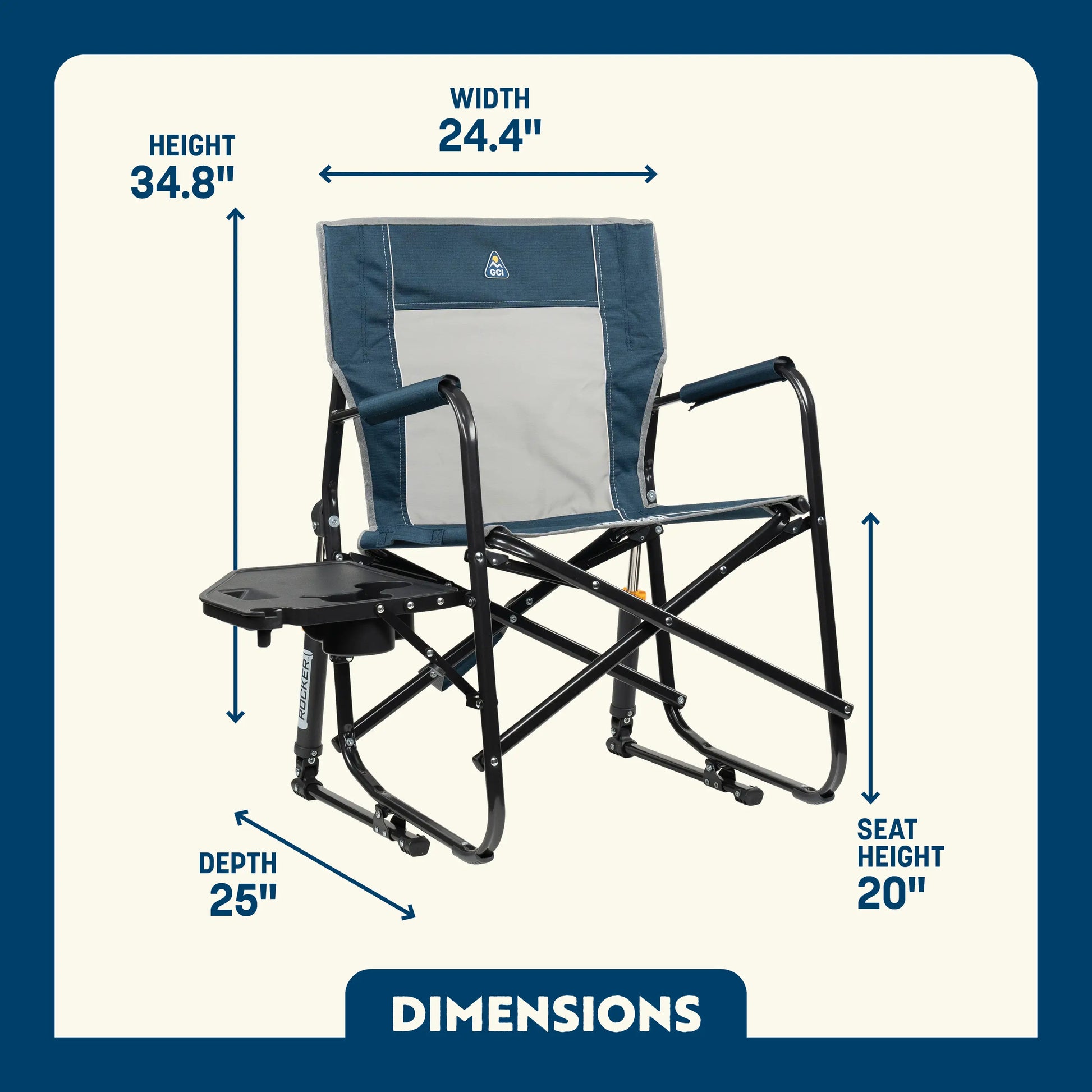 Freestyle Rocker™ with Side Table - Porch Side Ready