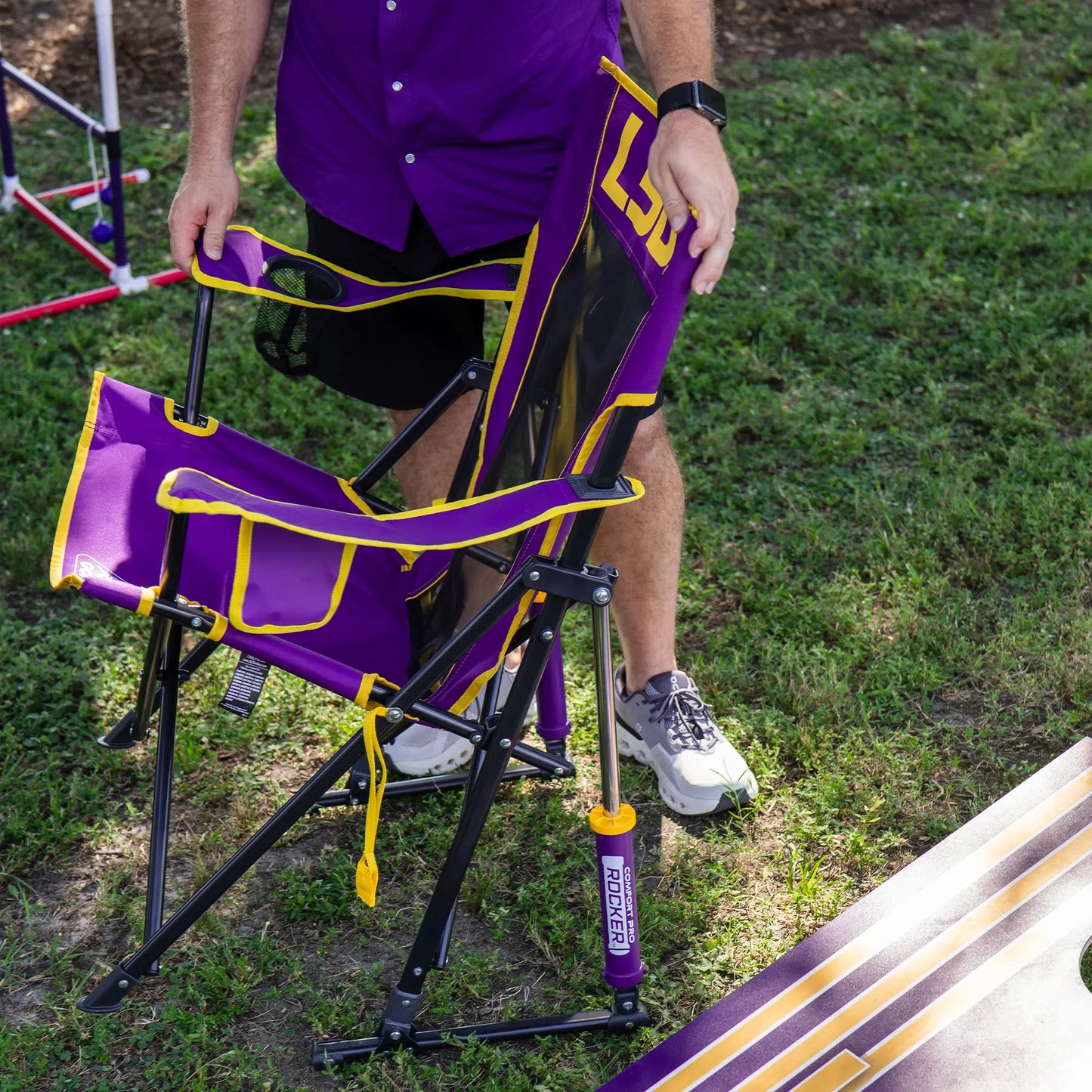 College Comfort Pro Rocker™ - LSU Tigers - Fan Day Comfort