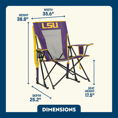 College Comfort Pro Rocker™ - LSU Tigers - Fan Day Comfort