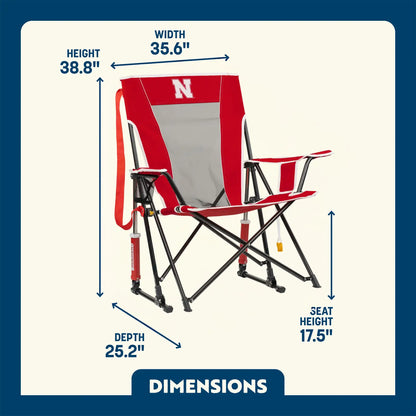 College Comfort Pro Rocker™ - Nebraska Cornhuskers - Sideline Comfort