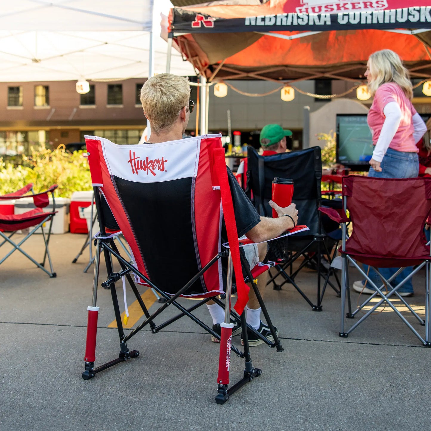 College Comfort Pro Rocker™ - Nebraska Cornhuskers - Sideline Comfort