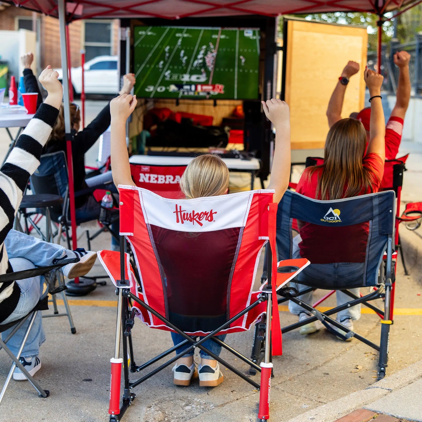 College Comfort Pro Rocker™ - Nebraska Cornhuskers - Sideline Comfort