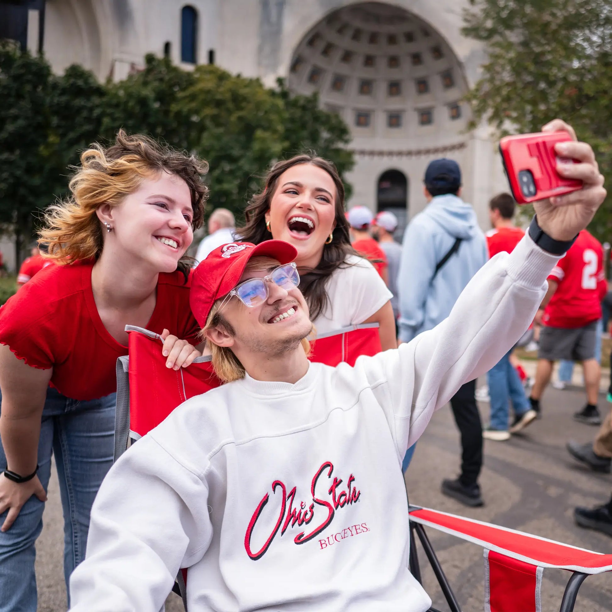 College Comfort Pro Rocker™ - Ohio State Buckeyes - Grandstand Comfort