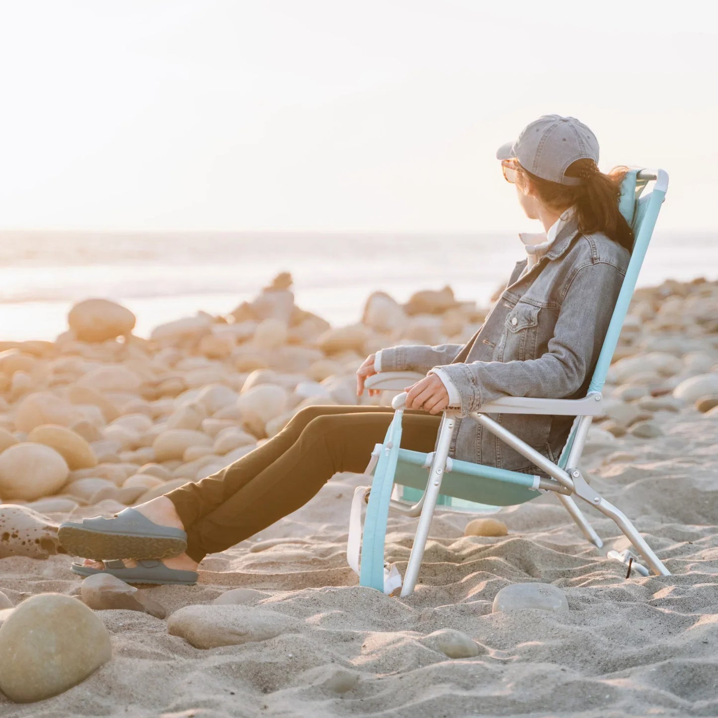 Bi-Fold Beach Chair™ - Summer Shore Style