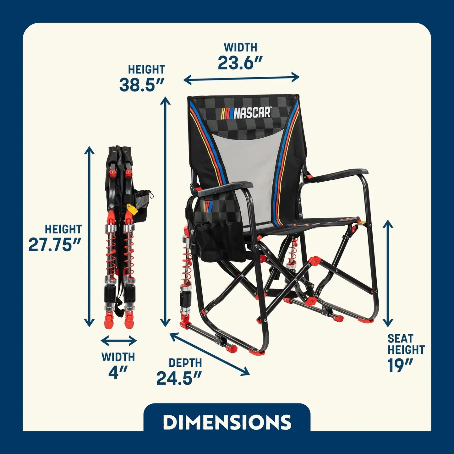 Adjustable Rocker™ - NASCAR - Home Team Ready
