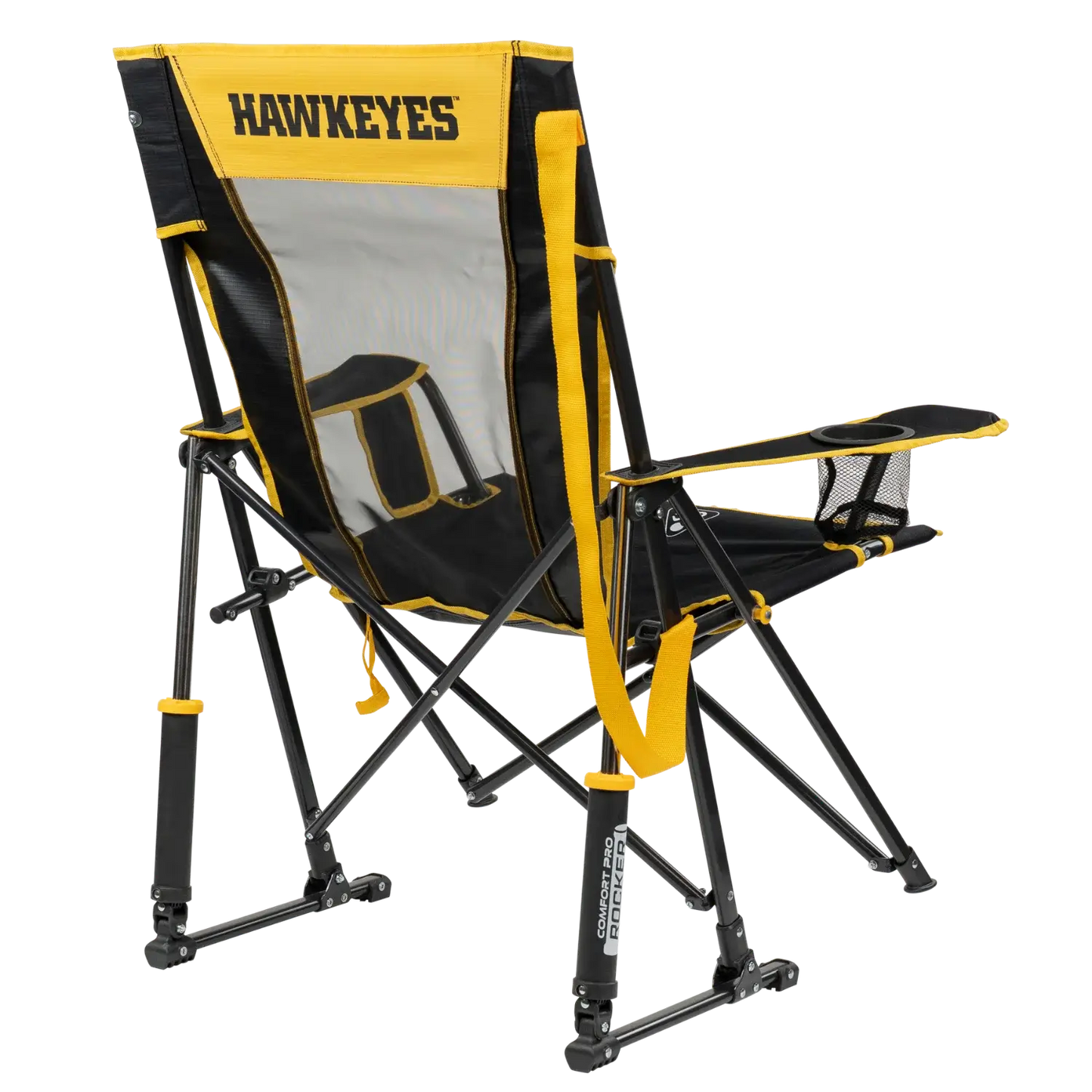 College Comfort Pro Rocker™ - Iowa Hawkeyes - Tailgate Style