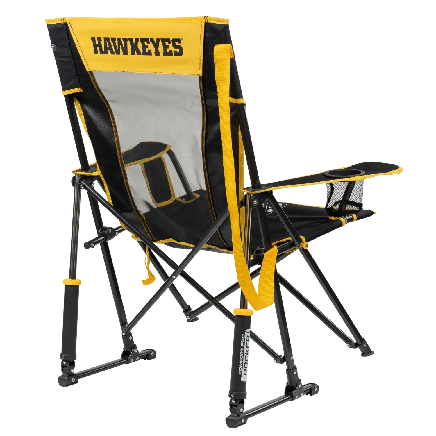 College Comfort Pro Rocker™ - Iowa Hawkeyes - Tailgate Style