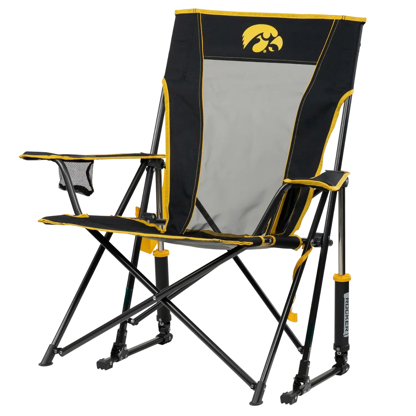 College Comfort Pro Rocker™ - Iowa Hawkeyes - Tailgate Style