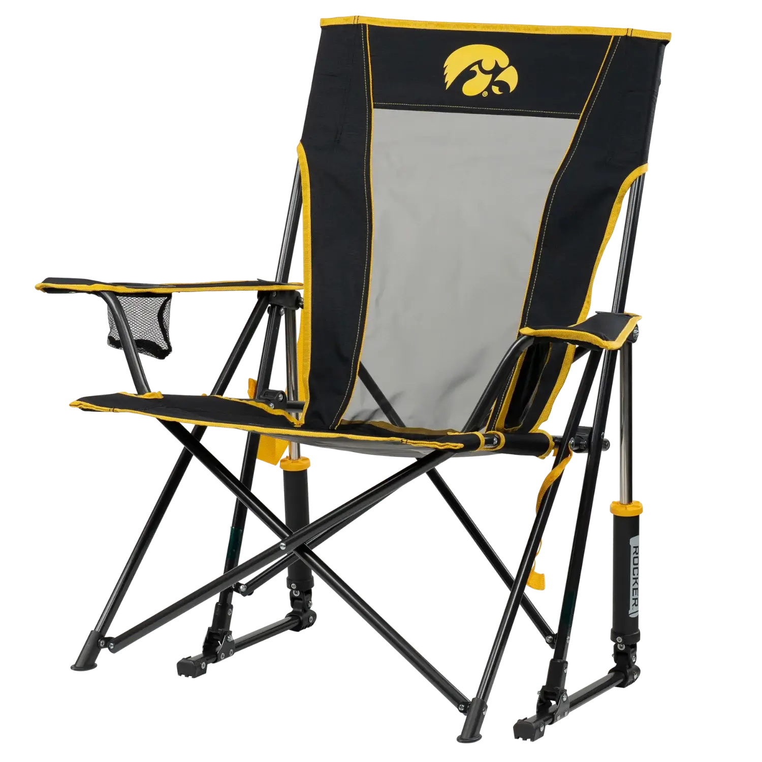 College Comfort Pro Rocker™ - Iowa Hawkeyes - Tailgate Style