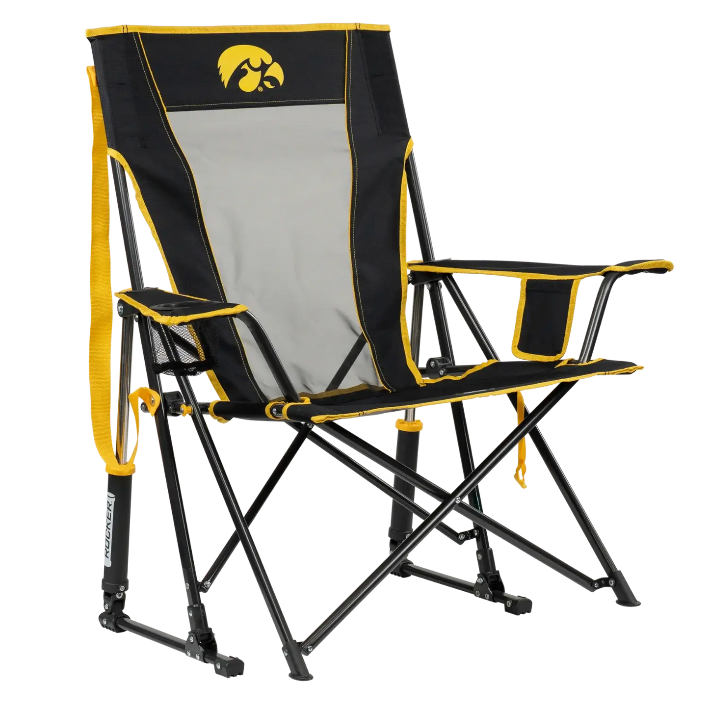 College Comfort Pro Rocker™ - Iowa Hawkeyes - Tailgate Style