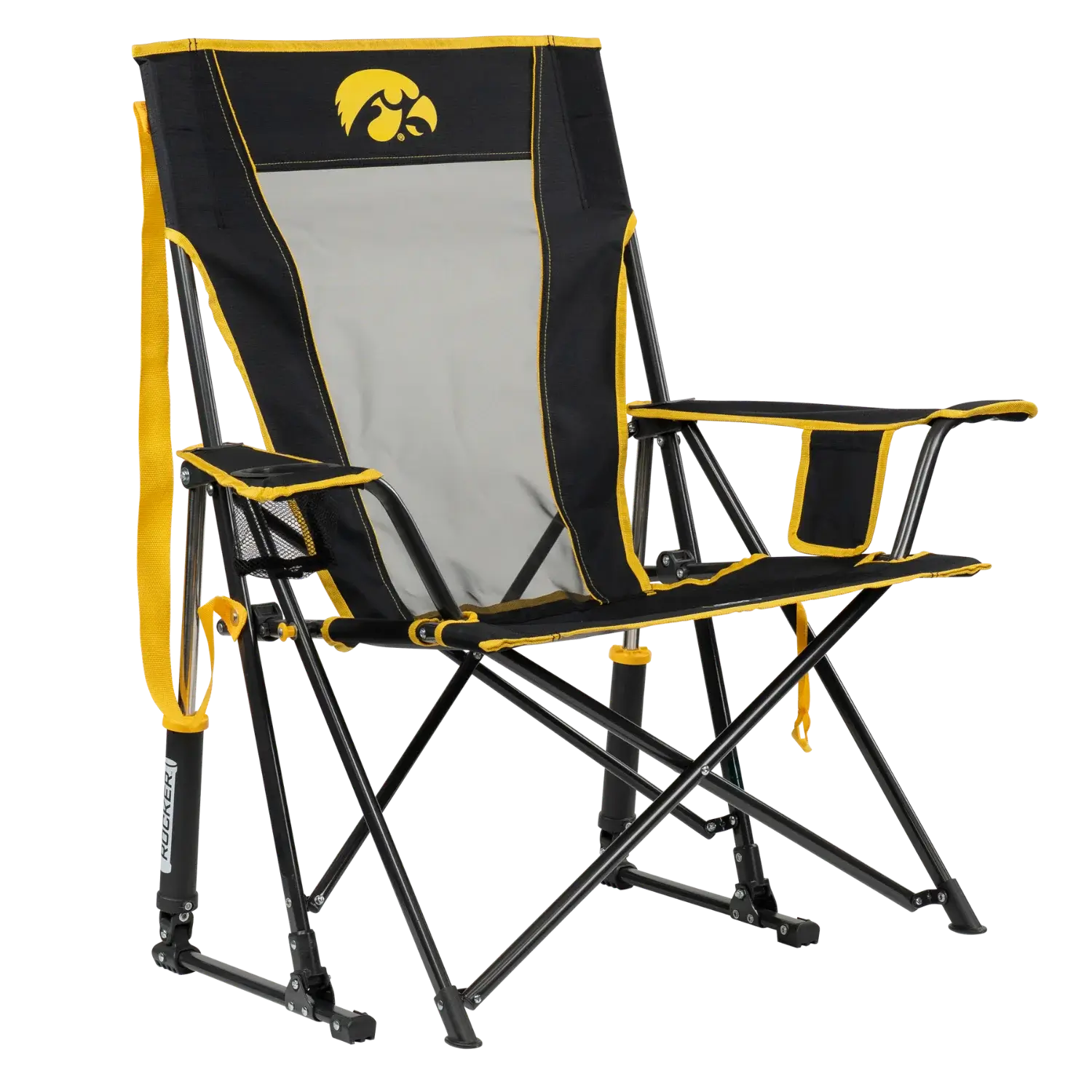 College Comfort Pro Rocker™ - Iowa Hawkeyes - Tailgate Style