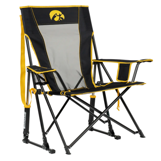 College Comfort Pro Rocker™ - Iowa Hawkeyes - Tailgate Style