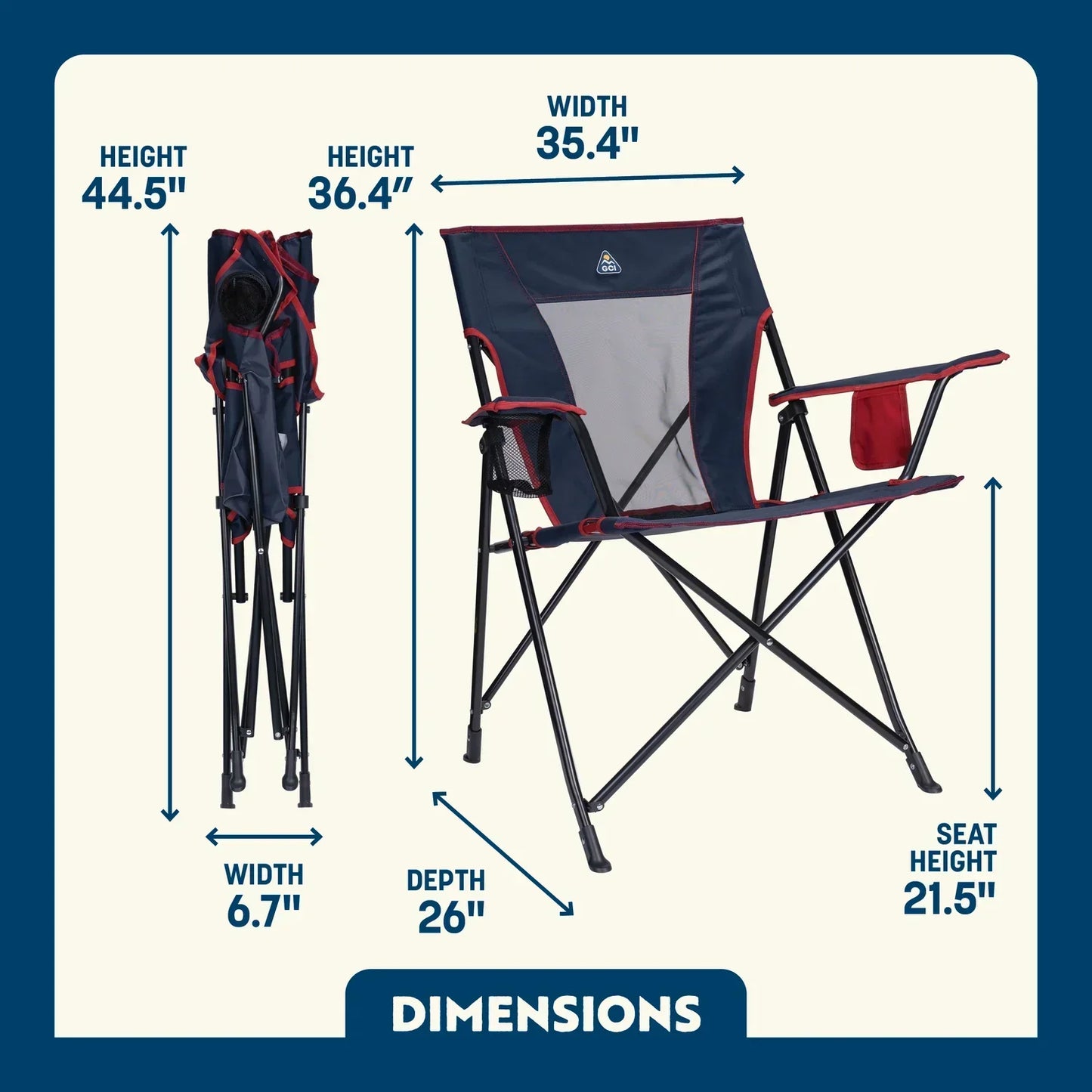 Comfort Quad Chair™ - Summer Camp Ease
