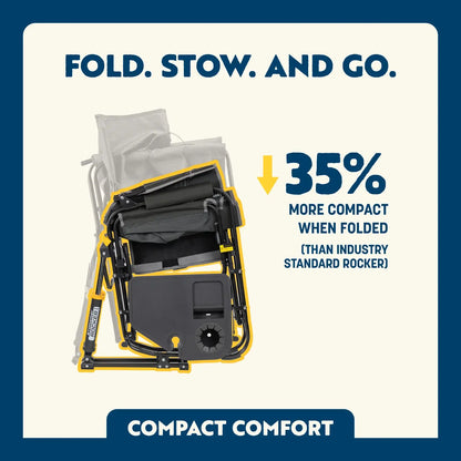 Stowaway Rocker™ with Side Table - Tailgate Prep