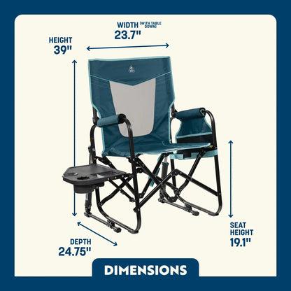 Stowaway Rocker™ with Side Table - Tailgate Prep