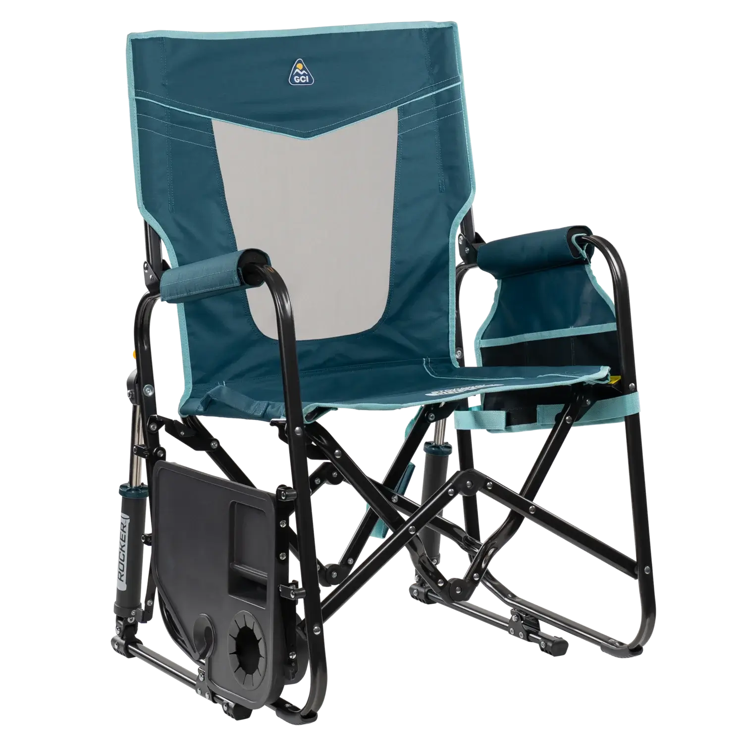 Stowaway Rocker™ with Side Table - Tailgate Prep